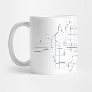 Street map of Wichita Kansas Mug